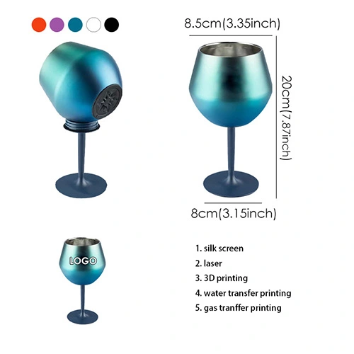 Stainless Steel Wine Glass